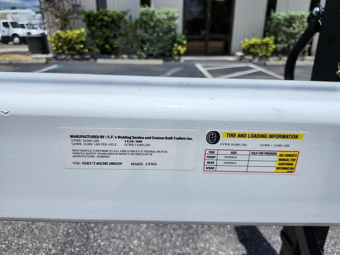 Used 2008 CFS TA EB Extendable Pole Trailer - H80339