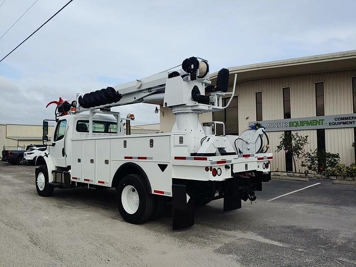 Used Altec DM47BTR Digger Derrick on 2015 Freightliner M2 106 4x4 Reg Cab Utility Truck - Y6699