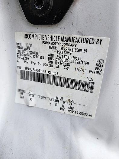 Used Altec AT40-MH Bucket Boom on 2015 Ford F550 Regular Cab Utility Truck - H21805