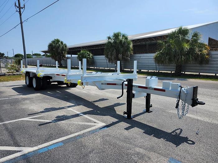 Used 2018 Butler BP3080 TA EB Extendable Pole Trailer H09385