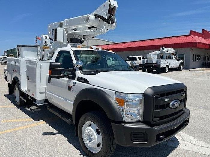 Used Altec AT40M 45ft Bucket Boom on 2016 Ford F550 4X4 Reg Cab Utility Truck - C41868