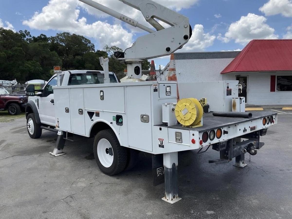 Used 2019 Altec AT48M Bucket Boom on a 2019 Ford F550 4x4 Regular Cab Utility Truck - C10412