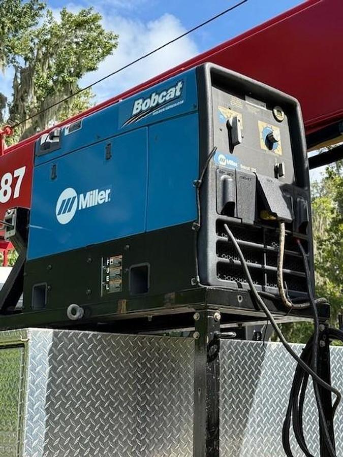 Used Elliott M87 Sign Crane on a 2022 Freightliner M2106 Reg Cab Flatbed Truck - BL0359