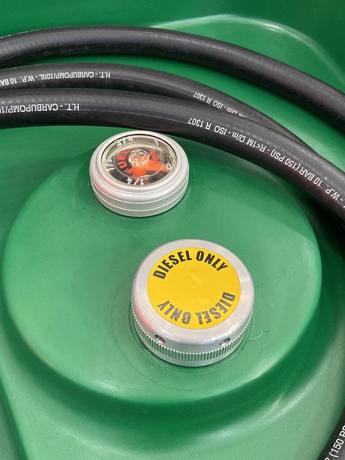 Used AMERICAN FUEL TANK Portable 116 Gal Diesel Transfer Tank with 12V Pump | Model AM-TANK116DIESEL