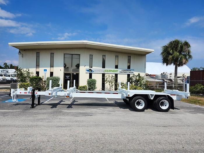 Used 2018 Butler BP3080 TA EB Extendable Pole Trailer H09385