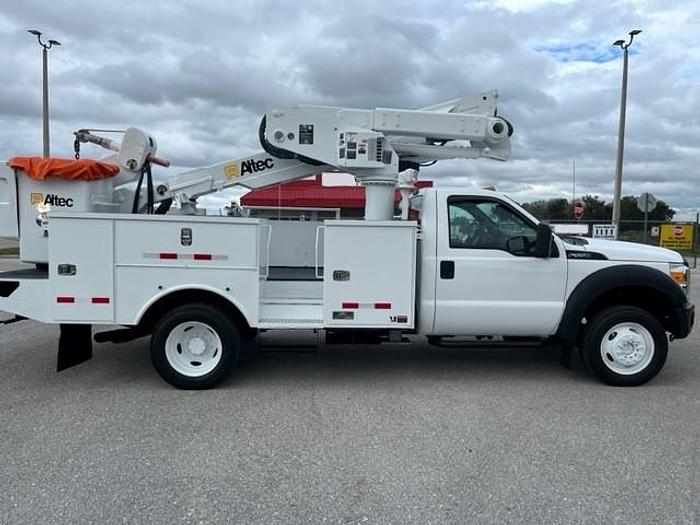 Used Altec AT40M 45ft Bucket Boom on 2012 Ford F550 4x4 Reg Cab Utility Truck - C11105