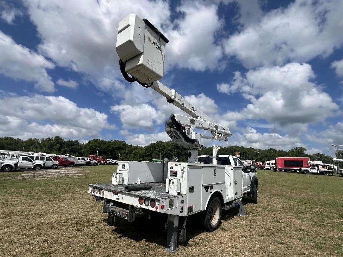 Used 2019 Altec AT48M Bucket Boom on a 2019 Ford F550 4x4 Regular Cab Utility Truck - 15672