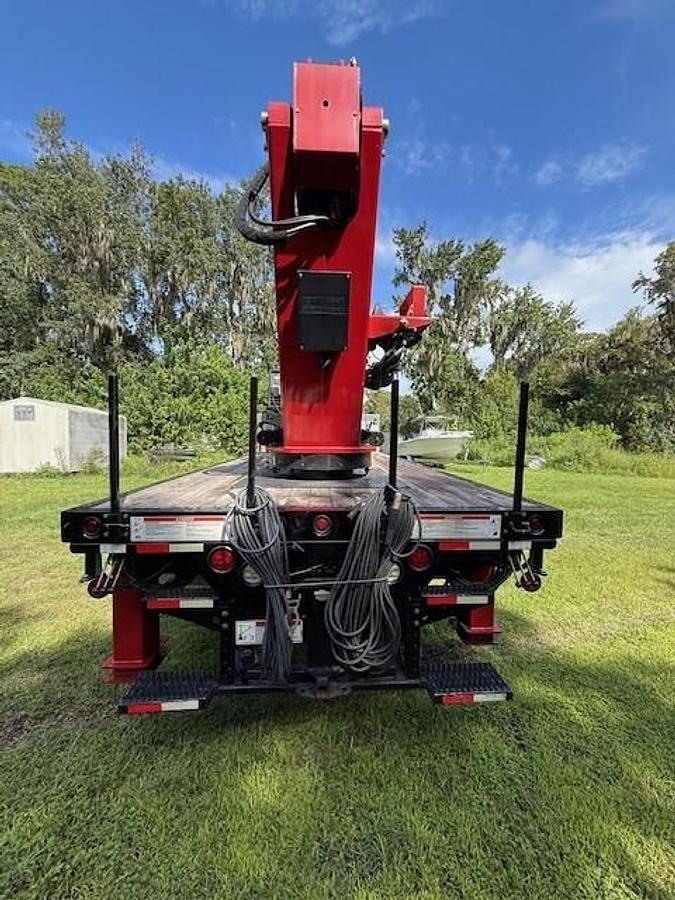 Used Elliott M87 Sign Crane on a 2022 Freightliner M2106 Reg Cab Flatbed Truck - BL0359