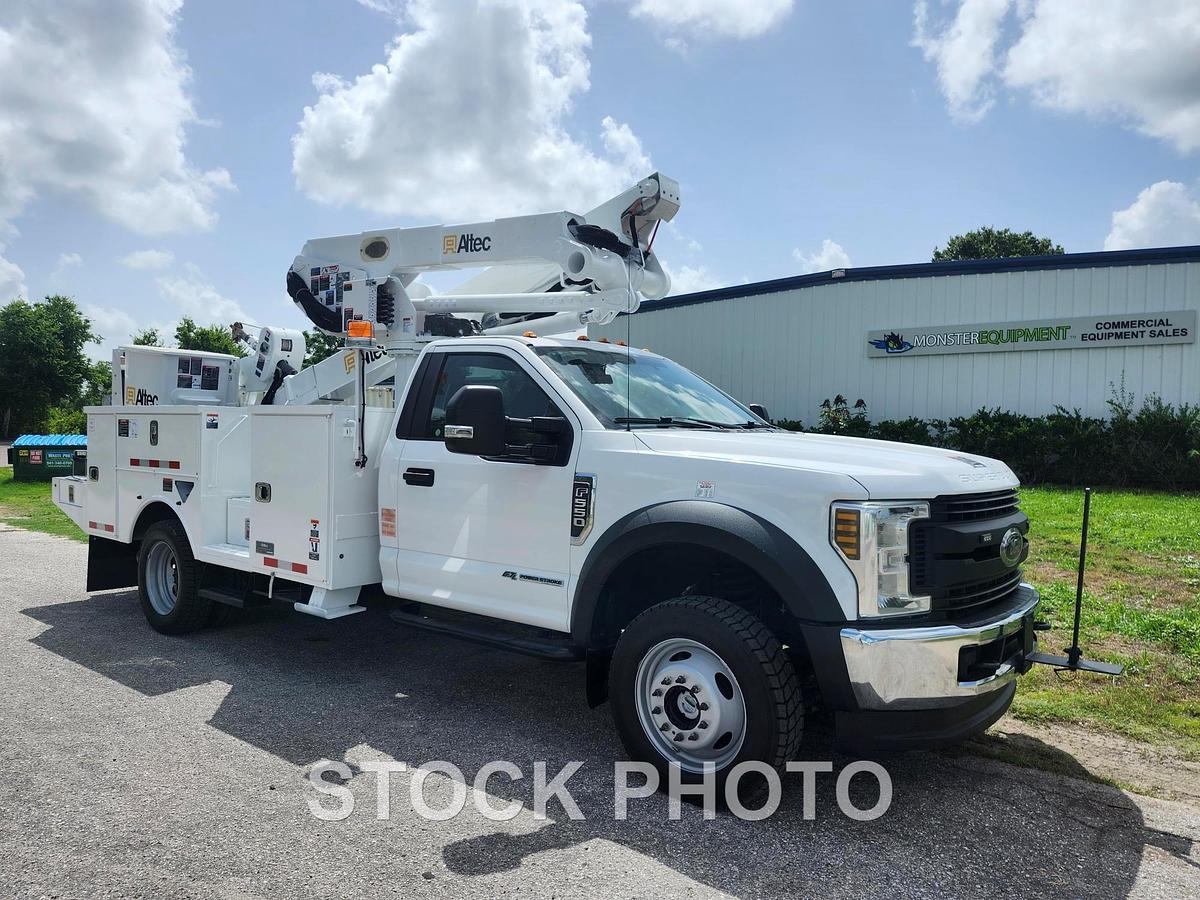 Used Altec AT41M 46ft Insulated Bucket Boom on 2019 F550 4x4 Reg Cab Utility Truck - 25409