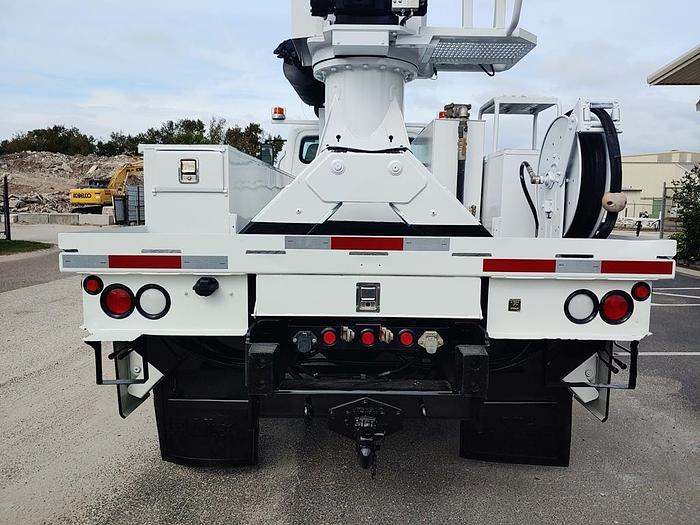 Used Altec DM47BTR Digger Derrick on 2015 Freightliner M2 106 4x4 Reg Cab Utility Truck - Y6699