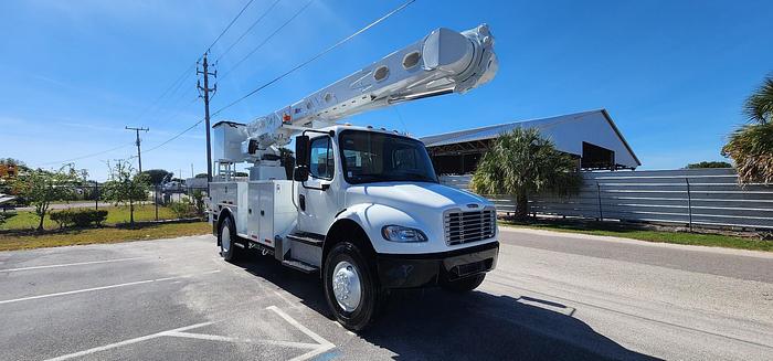Used Altec AM55-MH Over Center Bucket Boom on 2014 Freightliner M2 106 4x4 Utility Truck - W9313