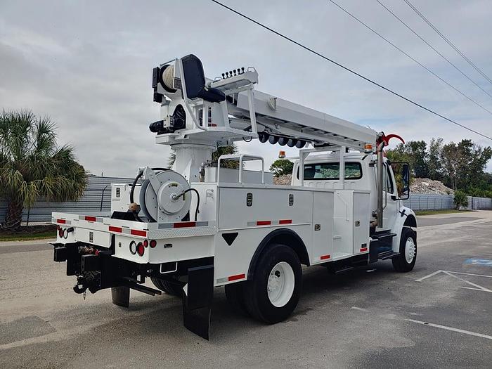 Used Altec DM47BTR Digger Derrick on 2015 Freightliner M2 106 4x4 Reg Cab Utility Truck - Y6699