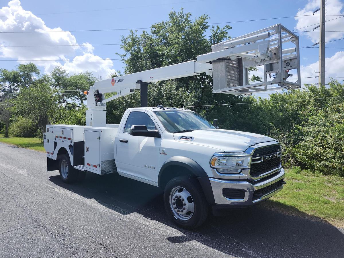 Used Posi-Plus 700-40 34 ft on 2022 Ram 5500 4x2 Cable Placer Bucket Truck - 38321