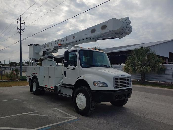Used Altec AM55-MH Over Center Bucket Boom on 2014 Freightliner M2 106 4x4 Utility Truck - W9313
