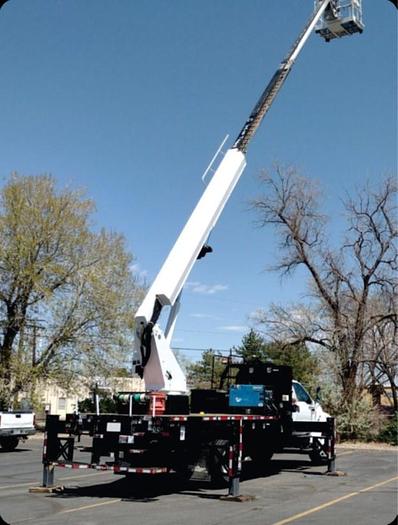 Used Altec LS63 Sign Crane on 2015 Ford F750 Super Duty Reg Cab Flatbed Truck - M20609