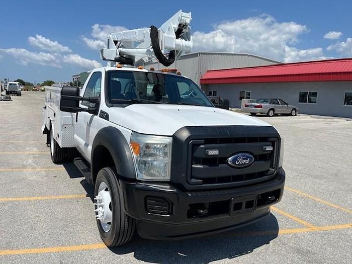 Used Altec AT37G 42ft Bucket Boom on 2016 Ford F550 Reg Cab Utility Truck - C57050