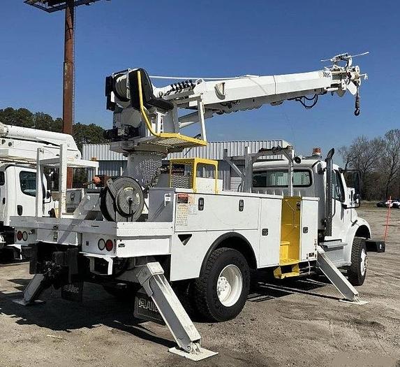 Used Altec DM47B-TR Digger Derrick on 2016 Freightliner M2-106 4x4 Reg Cab Utility Truck - B3787