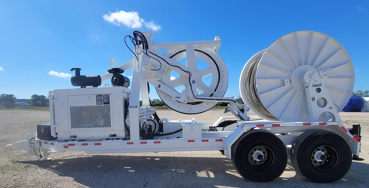 Used 2010 TSE PTV100-72 72in Bullwheel V-Groove Puller Tensioner - M68073