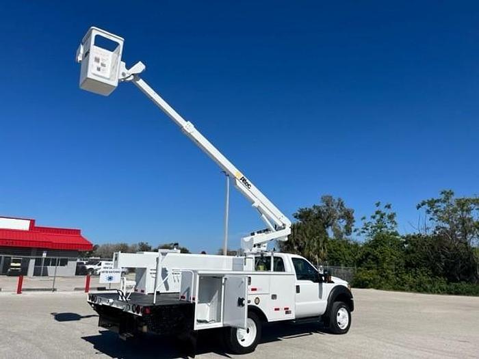 Used Altec AT200A 35ft Bucket Boom on 2014 Ford F450 Reg Cab Cable Truck