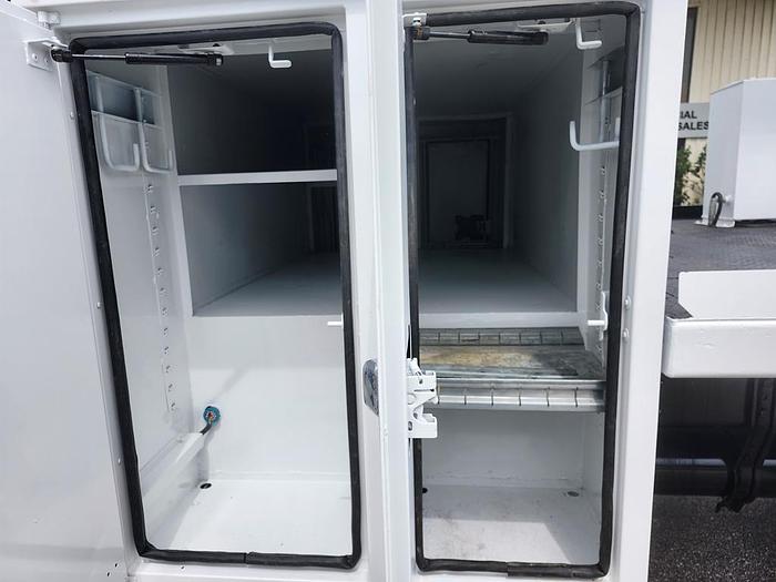 Used Altec DM47B-TR Digger Derrick on 2017 Freightliner M2-106 Flatbed Truck