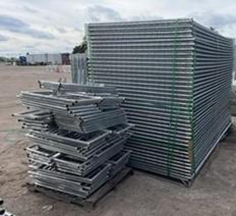 Mobile 6ft tall Galvanized Chain Link Fence 1000 ft