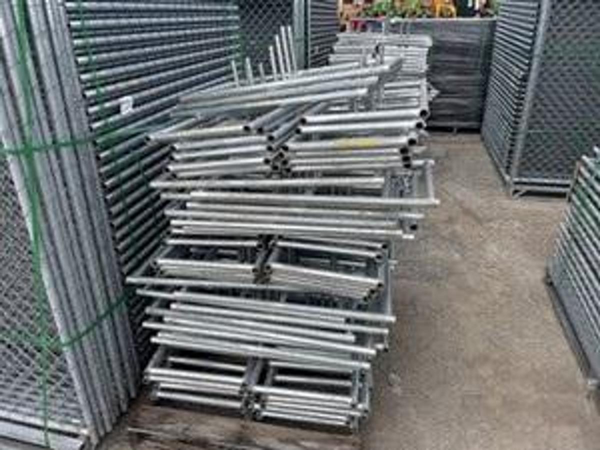 Mobile 6ft tall Galvanized Chain Link Fence 1000 ft