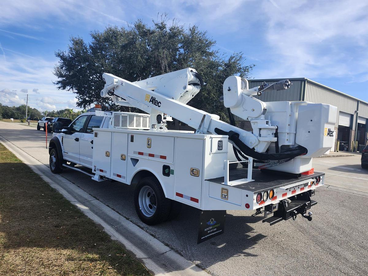Used Altec AT41M Bucket Boom on 2019 Ford F550 4x4 Crew-Cab Bucket Truck - 96965