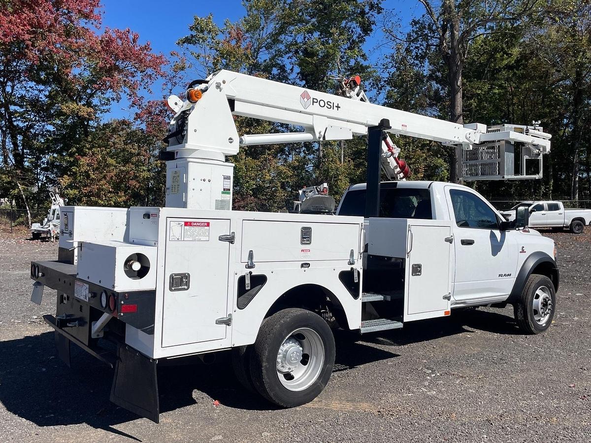 Used Posi-Plus 700-40 34 ft on 2022 Ram 5500 4x2 Cable Placer Bucket Truck - 38321