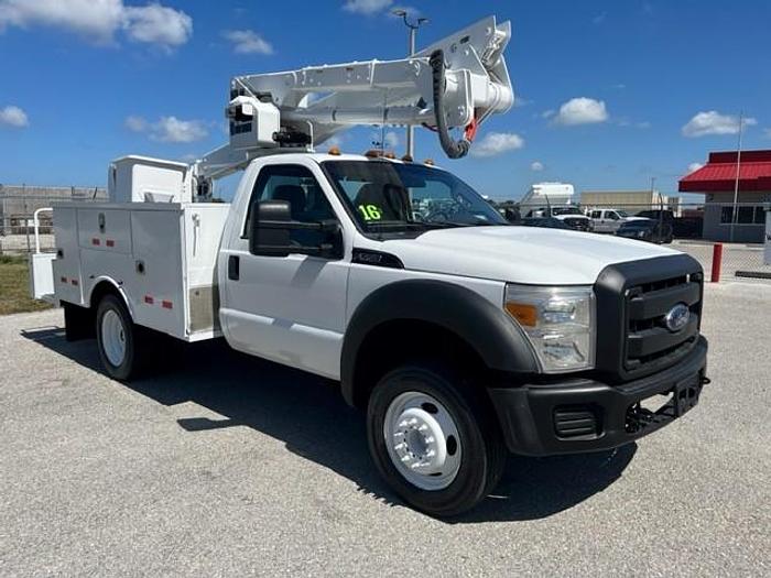 Used Altec AT40G 45ft Bucket Boom on 2016 Ford F550 Reg Cab Utility Truck - C03924