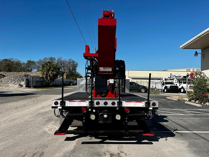 Used Elliott M43R Sign Crane on 2021 Ford F550 4x2 Reg Cab Flatbed Truck - M12904