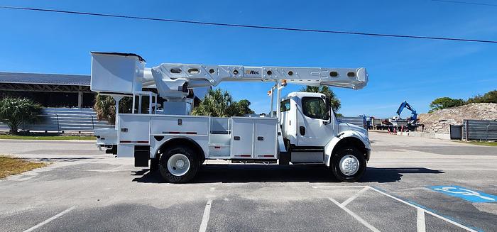 Used Altec AM55-MH Over Center Bucket Boom on 2014 Freightliner M2 106 4x4 Utility Truck - W9313