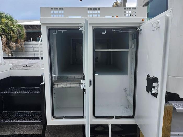 Used Altec DM47B-TR Digger Derrick on 2017 Freightliner M2-106 Flatbed Truck