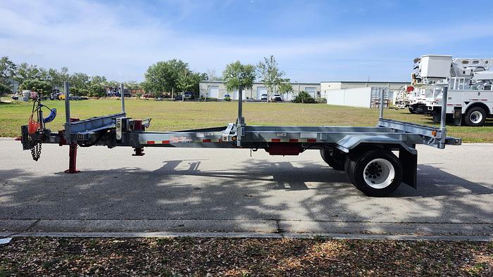 Used 2015 BROOKS BROTHERS PTB-111 17,600 lbs SA AB Extendable Pole Trailer - 74409