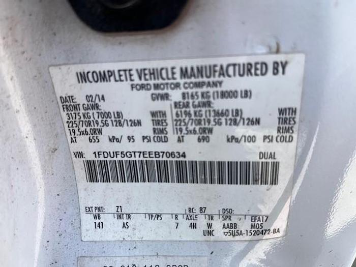 Used Altec AT40G Bucket Boom on 2014 Ford F550 Reg Cab Utility Truck - C70634