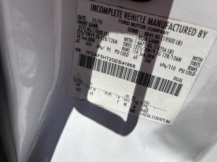 Used Altec AT40M 45ft Bucket Boom on 2016 Ford F550 4X4 Reg Cab Utility Truck - C41868