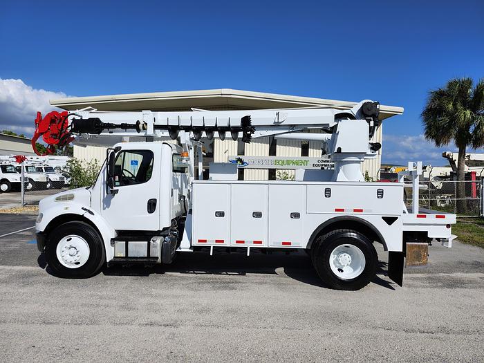 Used Altec DM47-BTR Digger Derrick on 2014 Freightliner M2 106 Reg Cab Utility Truck - L7387