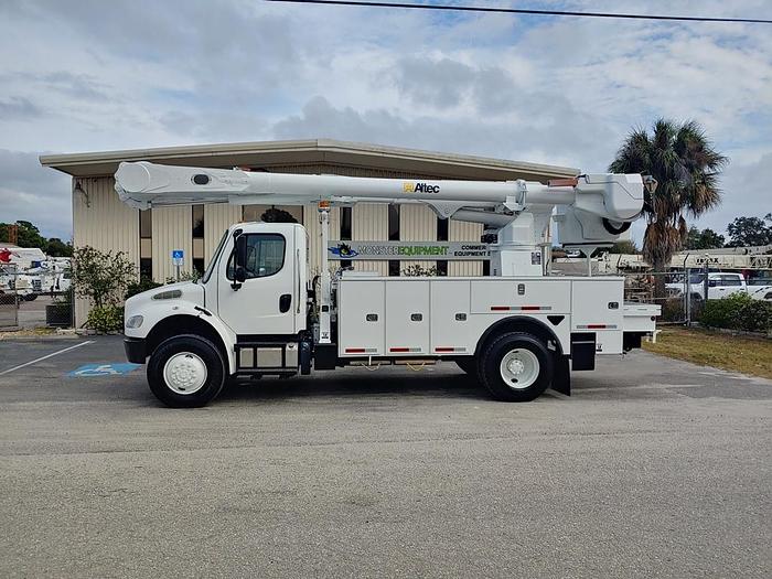Used Altec AM55-MH Over Center Bucket Boom on 2014 Freightliner M2 106 4x4 Utility Truck - W9313