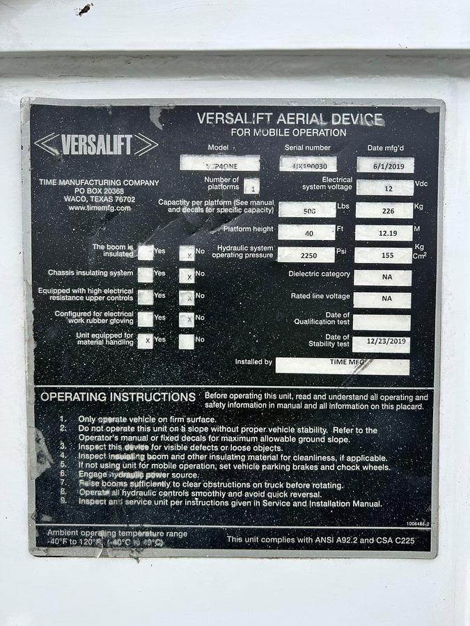 Used 2018 Ford F750 Reg Cab Utility Reel Truck - R08356