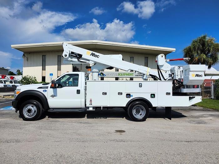 Used Altec AT40S 45ft WH Sign Truck 2 man Basket with Jib on 2016 Ford F550 - 01646