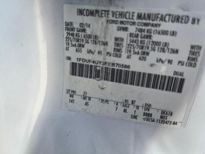 Used Altec AT200A Bucket Boom on 2014 Ford F450 Reg Cab Utility Truck - C70586