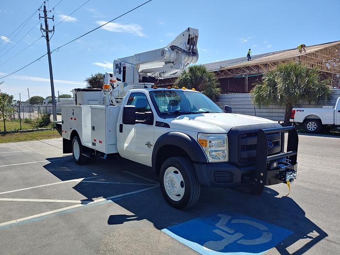 Used Altec AT40-MH 45ft Bucket Boom on 2015 Ford F550 Reg Cab Utility Truck - 65760