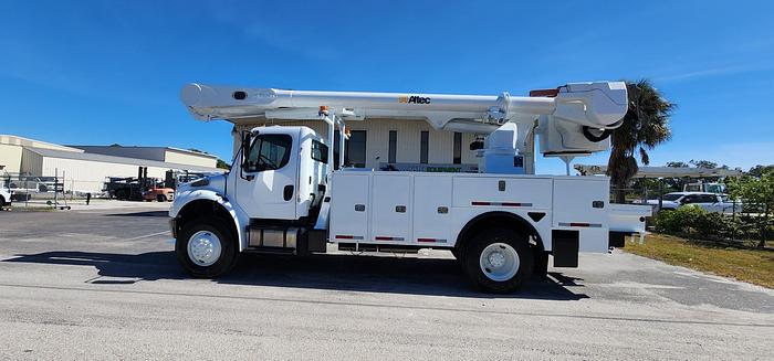 Used Altec AM55-MH Over Center Bucket Boom on 2014 Freightliner M2 106 4x4 Utility Truck - W9313