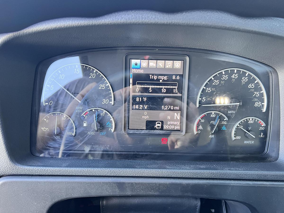 NEW Elliott M87 Sign Crane on a 2025 Freightliner M2106 Reg Cab Flatbed Truck - RE9085