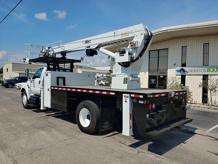 Used Altec LS63 Sign Crane on 2012 Ford F750 Reg Cab Flatbed Truck - 	66987