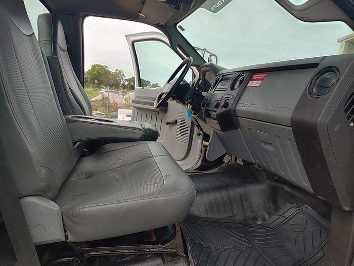 Used Altec LS63 Sign Crane on 2012 Ford F750 Reg Cab Flatbed Truck - 	66987