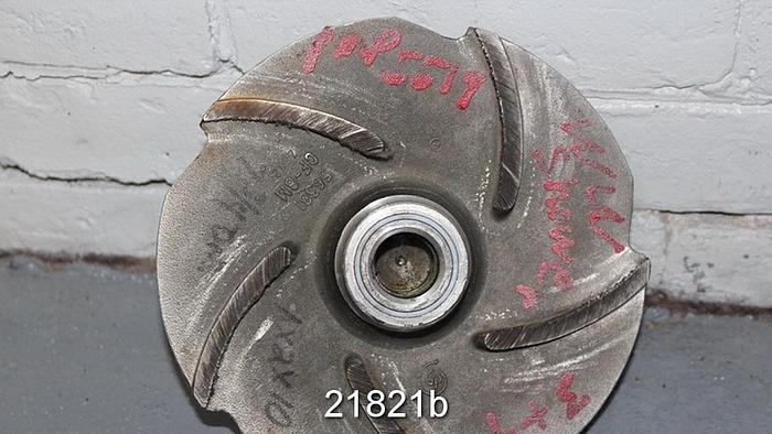 Used Goulds 3196 Impeller, 7.75", 5-Vane, Casting No.: 56381 (For 1x2x10 Pump) #21821