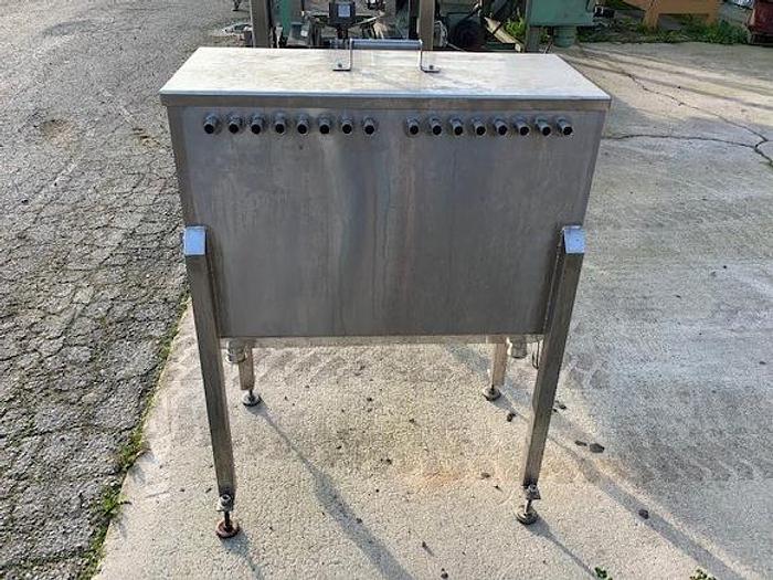 Used 30.5" Long x 14"wide x 24"deep Rectangular V-Bottom Stainless Steel Holding Tank