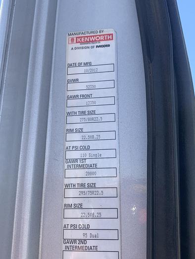 Used 2013 Kenworth T700