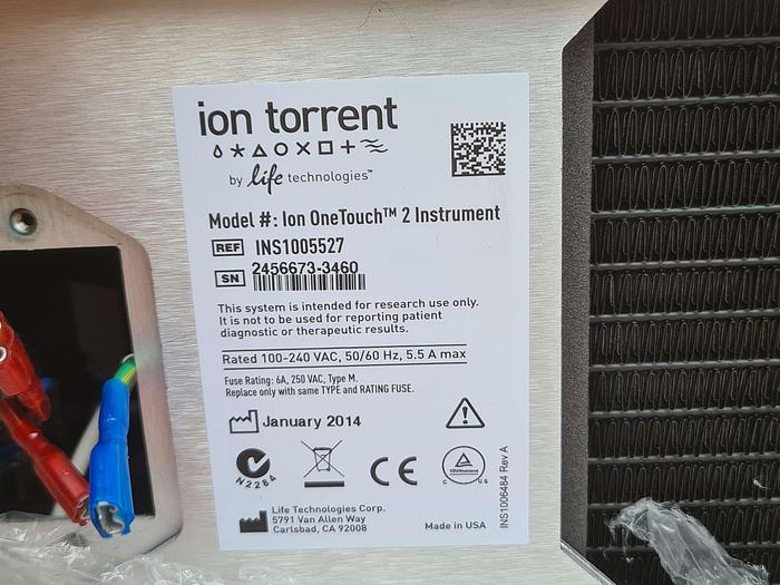 Used Life Technologies Ion Torrent OneTouch 2