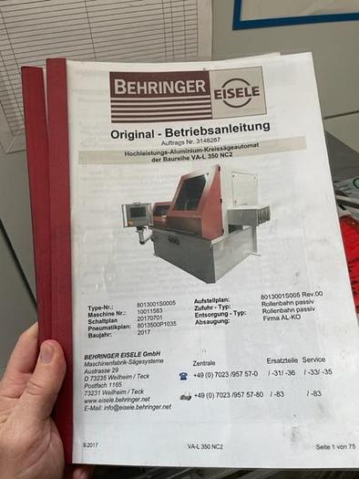 Used HOCHLEISTUNGS KREISSÄGE BEHRINGER-EISELE